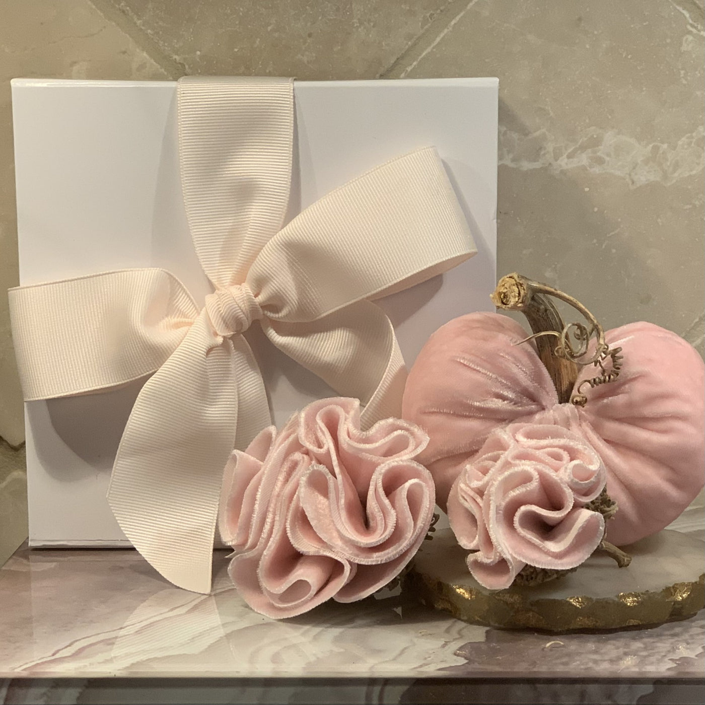 Pale Pink Heart Gift Set