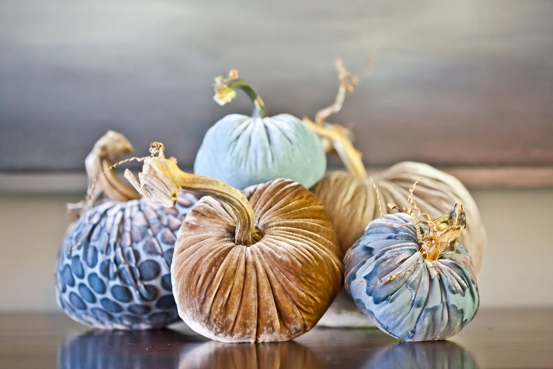 Blue Haze Trio: Blue Velvet Home Décor | Plush Pumpkin