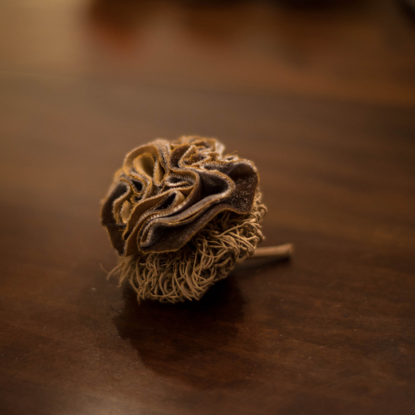 Ruffled Smokey Topaz Flower